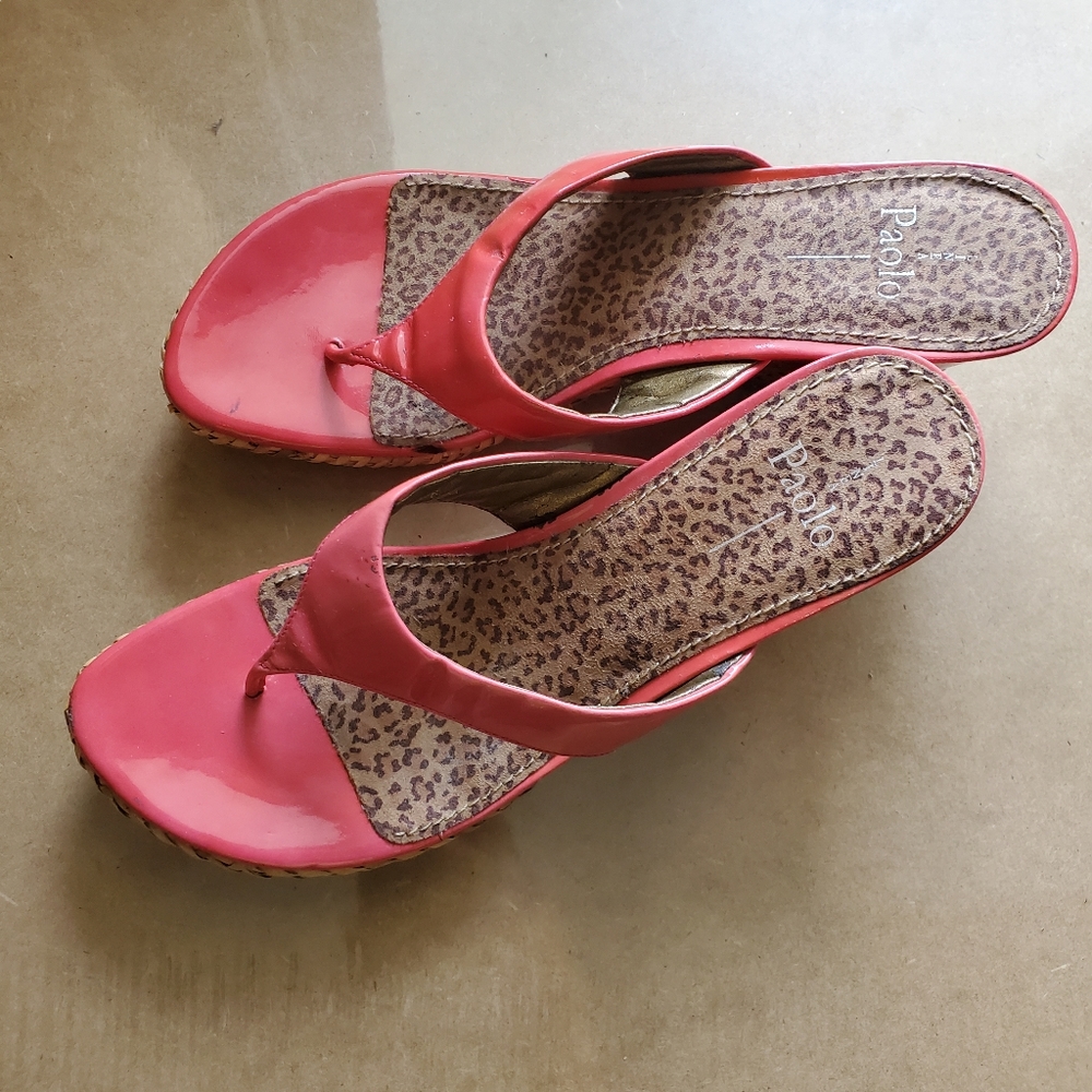 Nicee summer pink patent sandals -sz 11